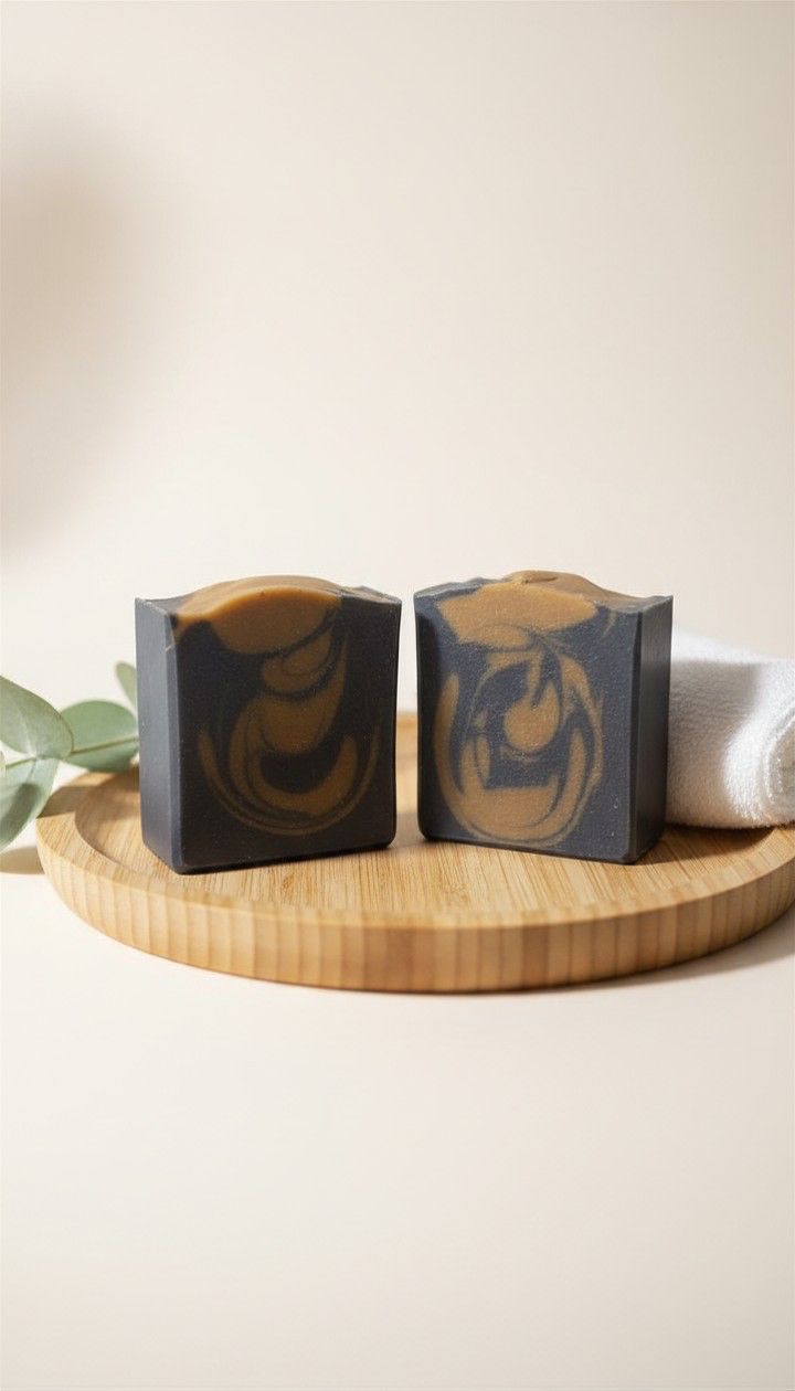 CHARCOAL TURMERIC TEA TREE FACE SOAP thumbnail 2