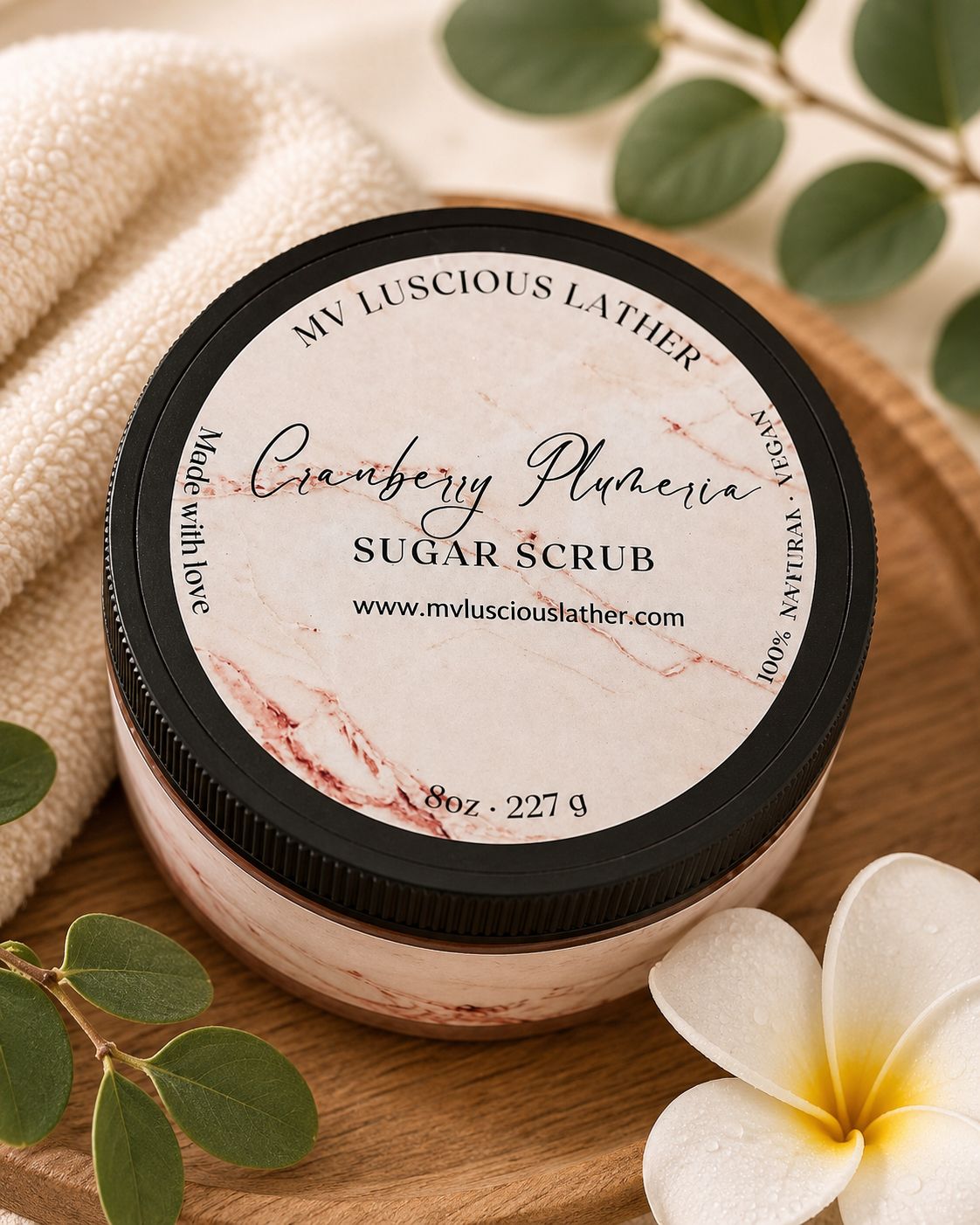 CRANBERRY PLUMERIA SUGAR SCRUB thumbnail 2