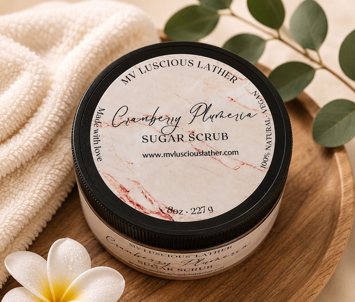 CRANBERRY PLUMERIA SUGAR SCRUB thumbnail 3