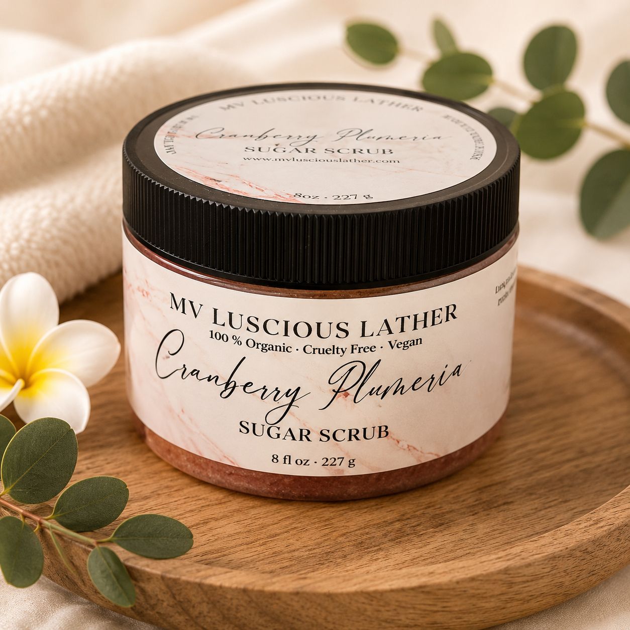 CRANBERRY PLUMERIA SUGAR SCRUB thumbnail 4